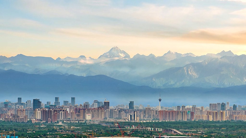 snowcapped mountains